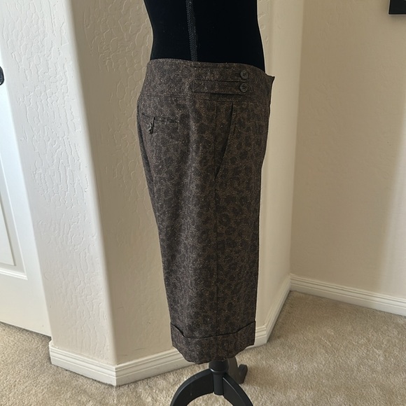 Vintage The Limited Cassidy Fit Tweet Animal Print Bermuda Shorts Size 10 - Picture 6 of 14
